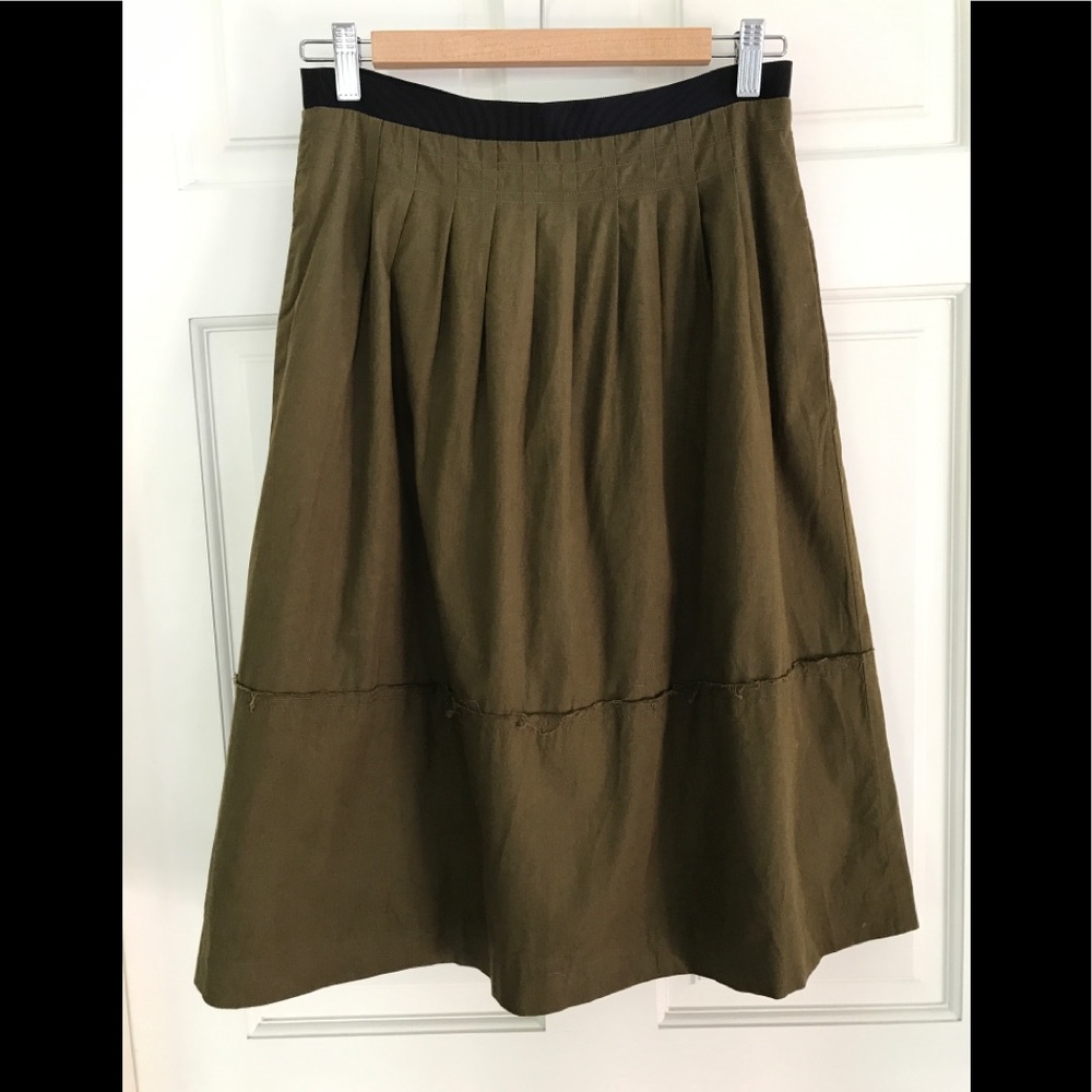 Madewell Cotton Midi Skirt